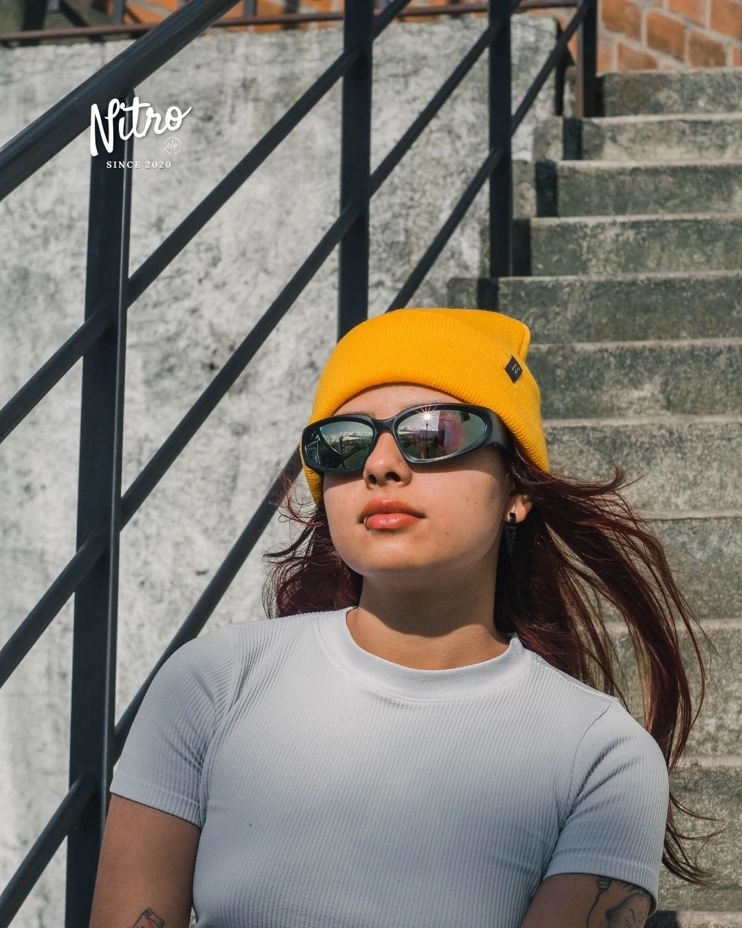 Gafas Brooklyn Negras lente amarillo, con modelo 1