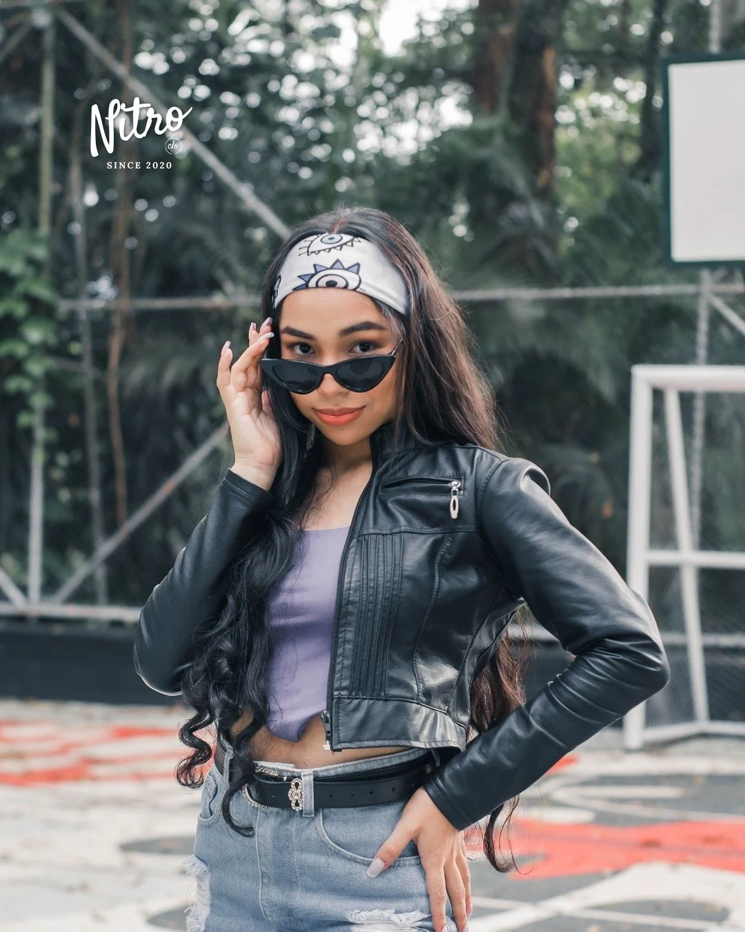 Gafas Cat Negras, con modelo 1