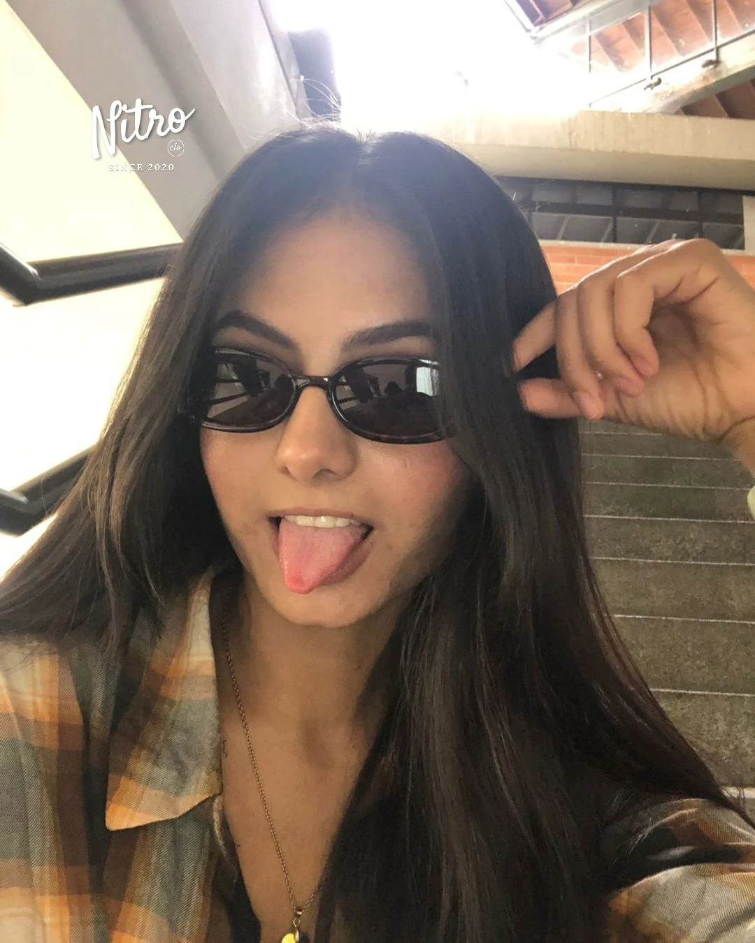 Gafas Miami Animal print, con modelo 1