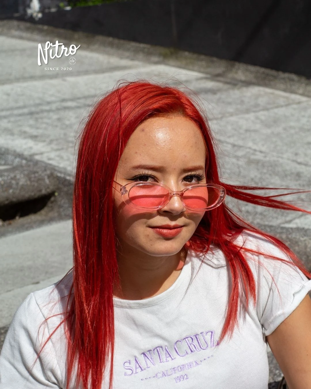 Gafas Miami Rosadas, con modelo 1