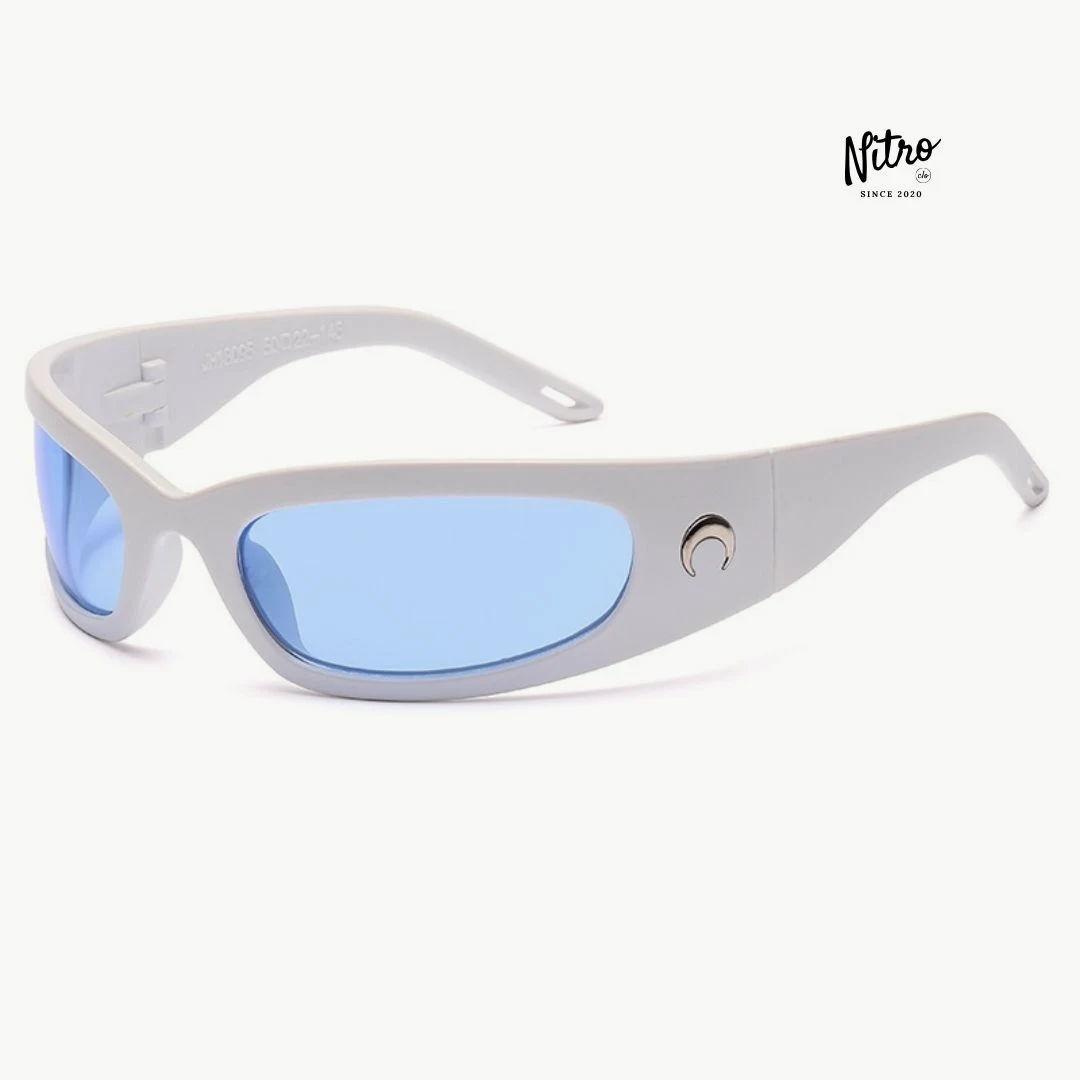 Gafas Moon Blancas lente azul, foto 1