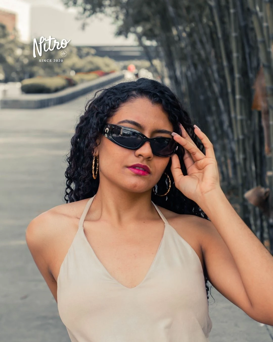 Gafas Moon Negras, con modelo 3