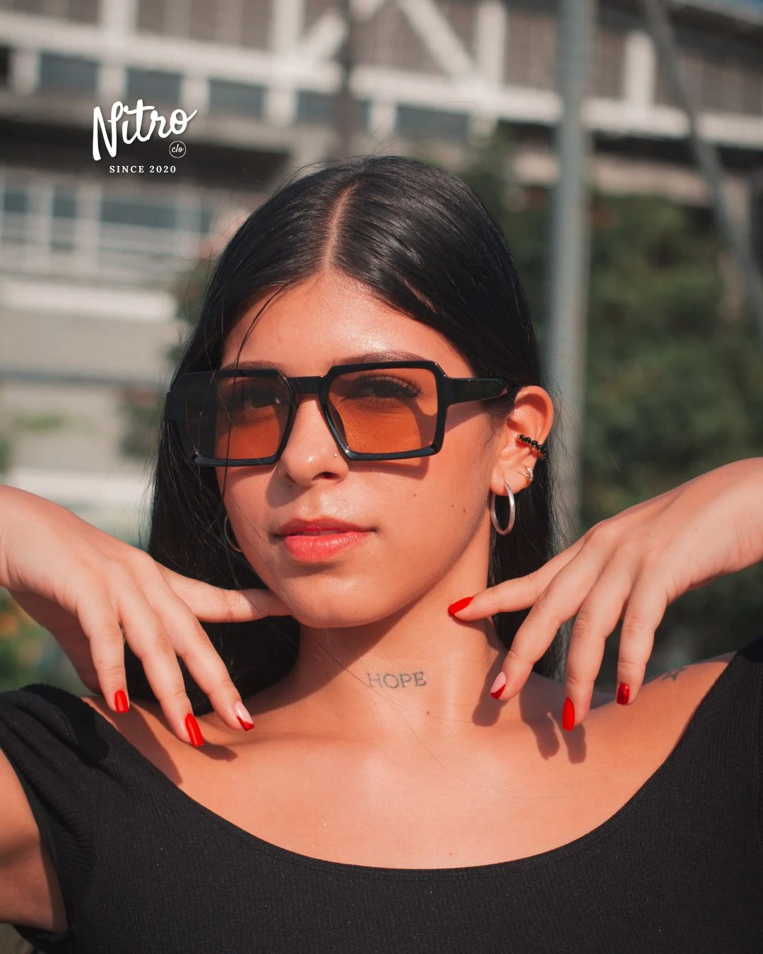 Gafas Orlando Negras lente amarillo, con modelo 1