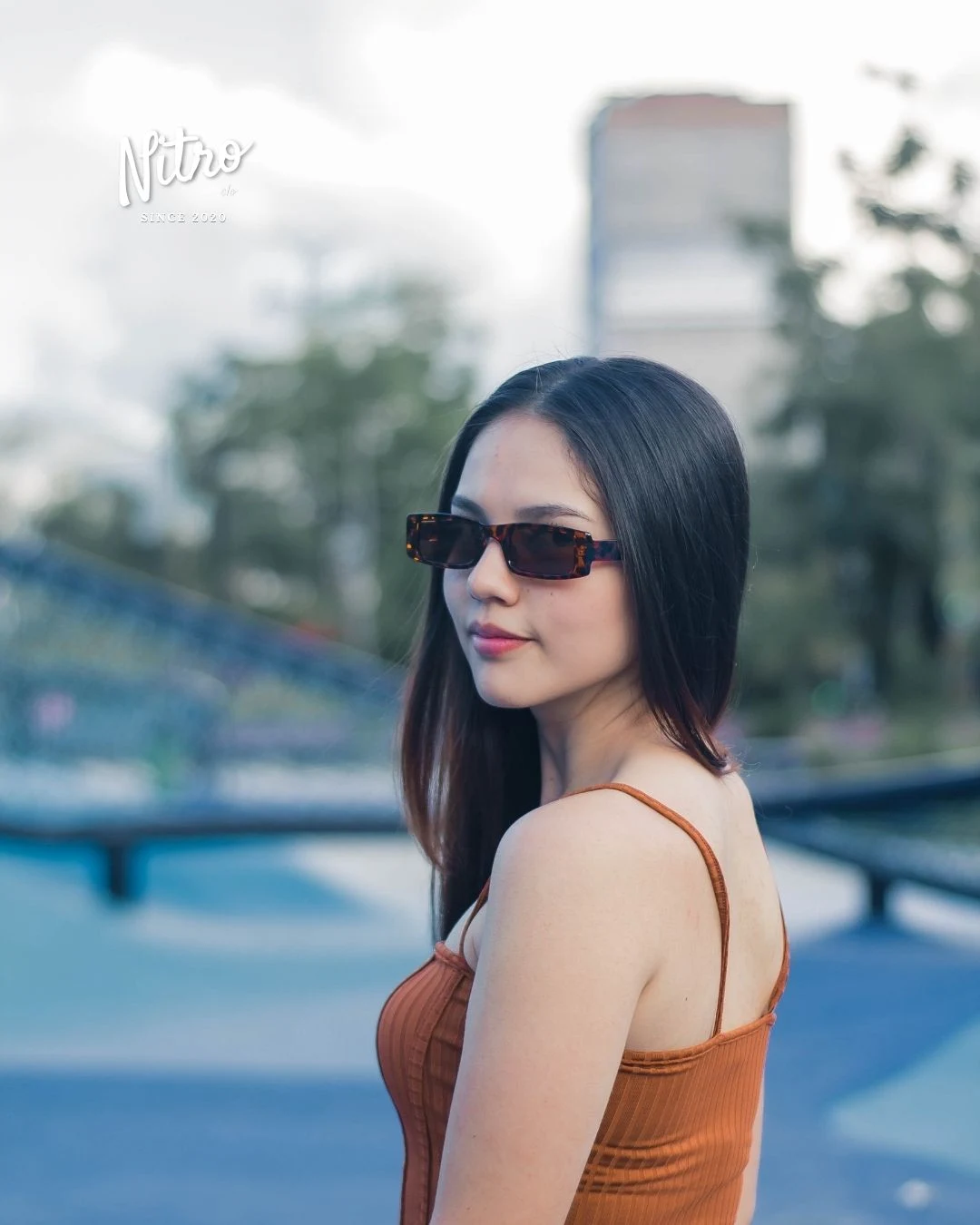 Gafas Paris Animal print, con modelo 2