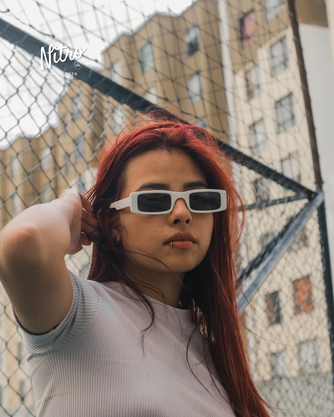 Gafas Paris Blancas, con modelo 5