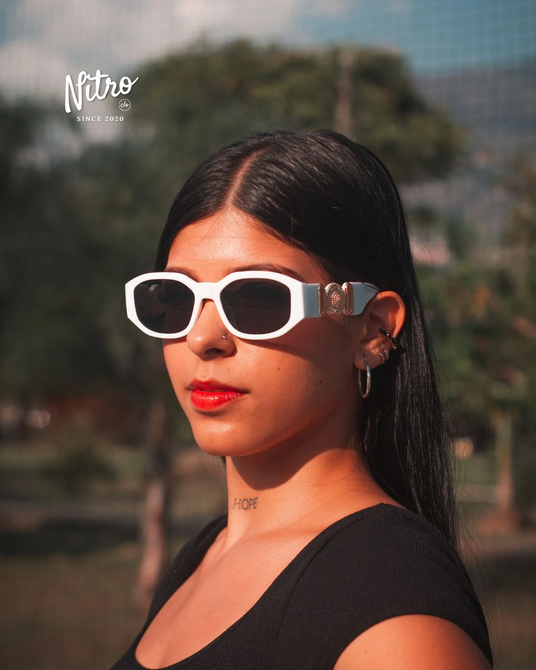 Gafas Versace Blancas, con modelo 4