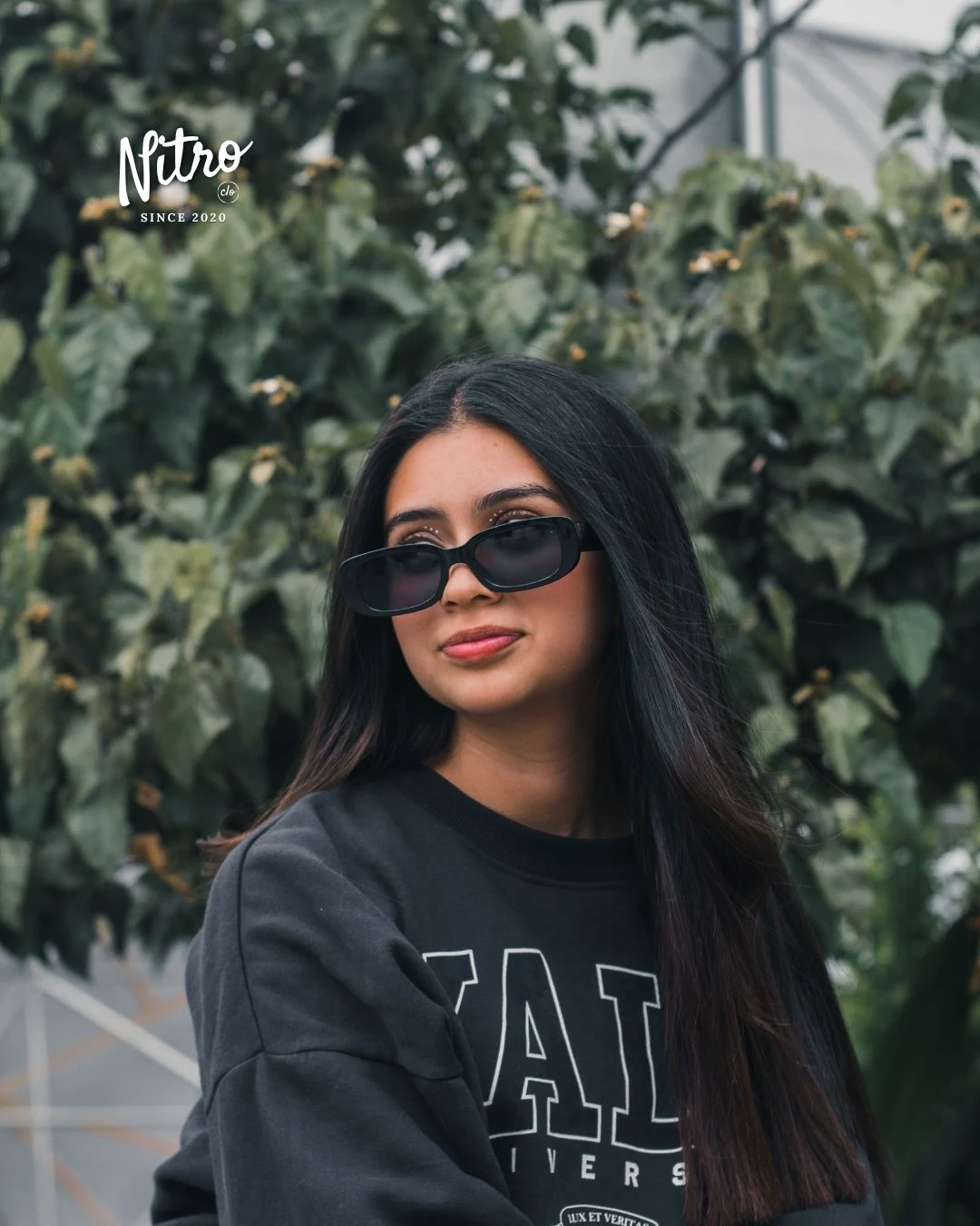 Gafas Vintage Negras, con modelo 3